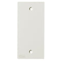Hubbell KP14W KP Series Faceplate, 1-Gang, Blank Opening, White