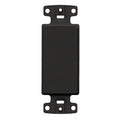 Hubbell NS620BK Decora Decorator Frame Plate, Frame, Blank, Black