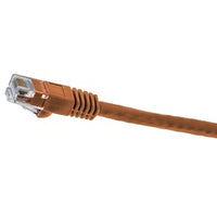 Hubbell NSC6OR01 netSELECT 24/8 CAT6 Patch Cord, Slim, Snagless, PVC-CM, 1' Orange