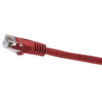 Hubbell NSC6R05 netSELECT 24/8 CAT6 Patch Cord, Slim, Snagless, PVC-CM, 5' Red