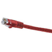 Hubbell NSC6R10 netSELECT 24/8 CAT6 Patch Cord, Slim, Snagless, PVC-CM, 10' Red