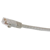 Hubbell NSC6W05 netSELECT 24/8 CAT6 Patch Cord, Slim, Snagless, PVC-CM, 5' White