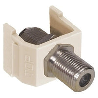 Hubbell NSF70LA Net Select Snap-Fit with F Connector, Light Almond