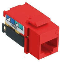 Hubbell NSJ6R CAT6 netSELECT Modular Jack, Red