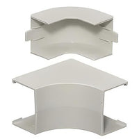 Hubbell PL1IEBCW Lanktrak Base and Cover Interior Elbow, White