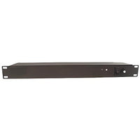 Hubbell PR10120 Cabinet Components, Power Strip, 19" Rack Mount, 10 Rear Outlets, NEMA 5-20R Plug, 20A/120V, Flush