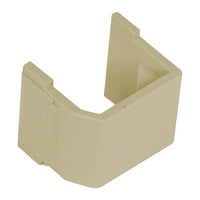 Hubbell SFBE10 Snap-Fit Keystone, Blank, Ivory, 10-Piece