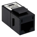 Hubbell SFC6BK Snap-Fit Inline Coupler Slim CAT6, Black