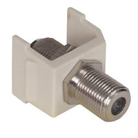 Hubbell SFFX Snap-Fit F-Coax Connector, Office White