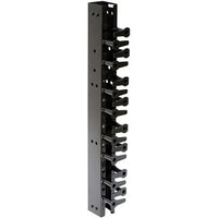 Hubbell VS83 Rack, Vertical Channel, 7' x 3.25"W, Black