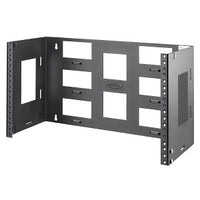 Hubbell WBB68 Cable Management Hardware, Wall Mount Bracket, Bottom Hinged, 6 Rack Units, 8" Deep