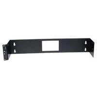 Hubbell WBS24 Wall Mount Side-Hinged Cable Management Bracket, 2U RMS, 19", 4" Deep, Black