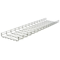 Hubbell HBT0216S Wire Basket Tray, Overhead, 2 x 16 x 118", Pre-Galvanized, Flat