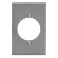 Hubbell P724GY Wall Plate, 1-Gang Design with 2.15-Inch Opening, Gray