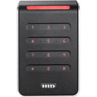 HID 40KNKS-01-00001H Signo 40K Pigtail Keypad Reader with Seo Profile, Wiegand, 4-Bit Message, Red LED, Red Keypad Backl