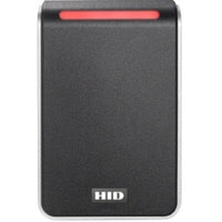 HID 40NKS-01-00001H Signo 40 Pigtail Smartcard Reader with Seos Profile, Wiegand, Red LED, Black with Silver Trim