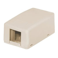 Hubbell HSB1EIP Station UL Plenum Rated Surface Mount Box, 1-Port