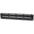 Intellinet 560283 CAT6 Patch Panel, 48-Port, UTP, 2U, Black