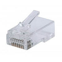 CAT6 Rj45 Modular Plugs Fastcrimp, UTP, 3-Prong, for Solid and Stranded Wire, 100 Plugs in Jar