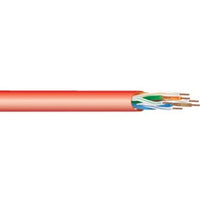 West Penn 4245EZGY1000 CAT5e Riser Cable, 24/8 Solid BC, UTP, CMR, 1000' (304.8m) Reel, Gray