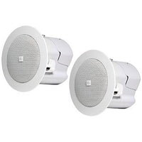 JBL Professional Control 42C Ultra-Compact In-Ceiling Satellite Loudspeaker, 2.5", Pair, White