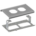Hubbell HBL3043BEGY Raceway Plate Dup Opg HBL 3000 Series, Gray
