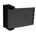Adams Rite 4590-04-02-335 4590 Deadlatch Paddle for 4300, 4500, 4900 Series, Push to Right, 2-1/4" to 2-1/2", Black Anodized