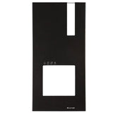 Comelit 4793MB Faceplate for Quadra with Buttons, Black