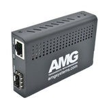 AMG Systems AMG210M-1G-1S 210M Series Mini Ethernet Media Converter, 1-Port 10/100/1000BaseT(x) RJ45, 1-Port 100/1000BaseFx SFP, SFP Purchased Separately