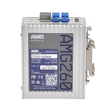 AMG Systems AMG260-2GAT-2S-P60 Series Dual Channel 2+2 Port Industrial PoE Media Converter, DIP-Switch Functions, 2 x 48-56VDC Power Inputs, Fault Relay