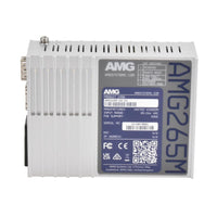 AMG Systems AMG265M-1G-1S Series Industrial Multirate Mini Media Converter, 1 x 10/100/1000Base-T(x) RJ45 Port, 1 x 100/1000Base-Fx SFP Port, Integrated PSU