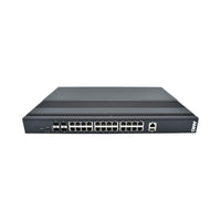 AMG Systems AMG560-24GAT-4S-P300 Industrial 28-Port Managed Switch, 24x10/100/1000Base-T(x) RJ45 Ports, 4x1000Base-FX SFP Ports, 1U, 19" Rack Mount