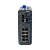 AMG Systems AMG570-8GAT-3S-P240 Series Industrial 11-Port Managed Switch, 8 x 10/100/1000Base-T(x) RJ45 Ports, 3 x 100/1000/2.5G Base-FX SFP Ports, 50-56VDC Power Input