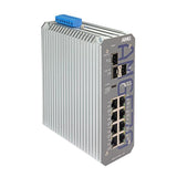 AMG Systems AMG570-8GAT-3S-P190-LV Series Industrial 11-Port Managed Switch, 8 x 10/100/1000Base-T(x) RJ45 Ports, 3 x 100/1000/2.5G Base-FX SFP Ports