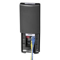 Hubbell TPF1BK Wall Plate, 1-Gang, 4 Ports, Tamper-Resistant, Black