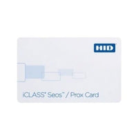 HID 5106RG1MNM iCLASS Seos Prox 8K Card, iCLASS Seos with SIO, 125 kHz programmed with HID or Indala format, Glossy with