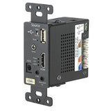 Hubbell ISFHDT4BK Decorator USB TX 1G Wall Plate, Black