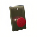 Dortronics 5211-MP23PP Series 1-9/16" Mushroom Push Button, DPST, Red