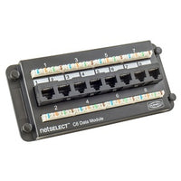 Hubbell NSODM8C6 Net Select CAT6 Data Module, 8-Port Data