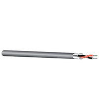 West Penn DA252401GY1000 Plenum Audio Cable, 24-Gauge AES/EBU Compliant, 1m, Gray