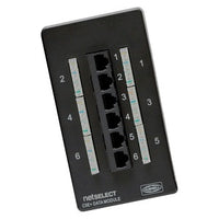 Hubbell NSODK6 Net Select 6-Port CAT5e Cabinet Upgrade Kit, Black