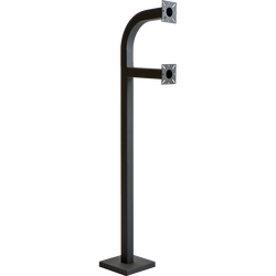 PEDESTAL PRO 58-9C-DSP 58" Dual Height Gooseneck Pedesatal - Single Channel