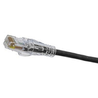 Hubbell HCL6ABK25 NEXTSPEED Ascent CAT6A 28-8 Low Diameter Patch Cable, 25', Black