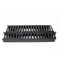 Dynacom 2016-FD2 Cable Duct, Finger Duct Panel Double-Sided, 1U