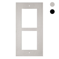 2N 01280-001 IP Verso and LTE Verso 2-Module Frame, In Wall Flush Mount, Nickel