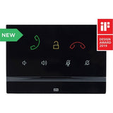 2N 01698-001 Indoor Talk Answering Unit with Capactive Buttons, Black