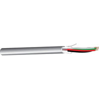 West Penn 3011GY1000 Non Plenum Audio Cable, 4C 20G Stranded Shielded PVC Jacket