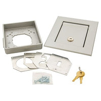 Hubbell WP4600 Wallplate 4in1 Heavy Cast Aluminum Lockable Cover
