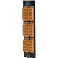 Hubbell FSPLCQS6OR Fiber Optic Patch Panel with 24 Ports and 6 Quad LC Connectors