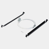 Yamaha VXC8SB WITH AB-C8S VXC Series 8" Ceiling Subwoofer with O-Ring and Tile Rail Kit, S Model, Black